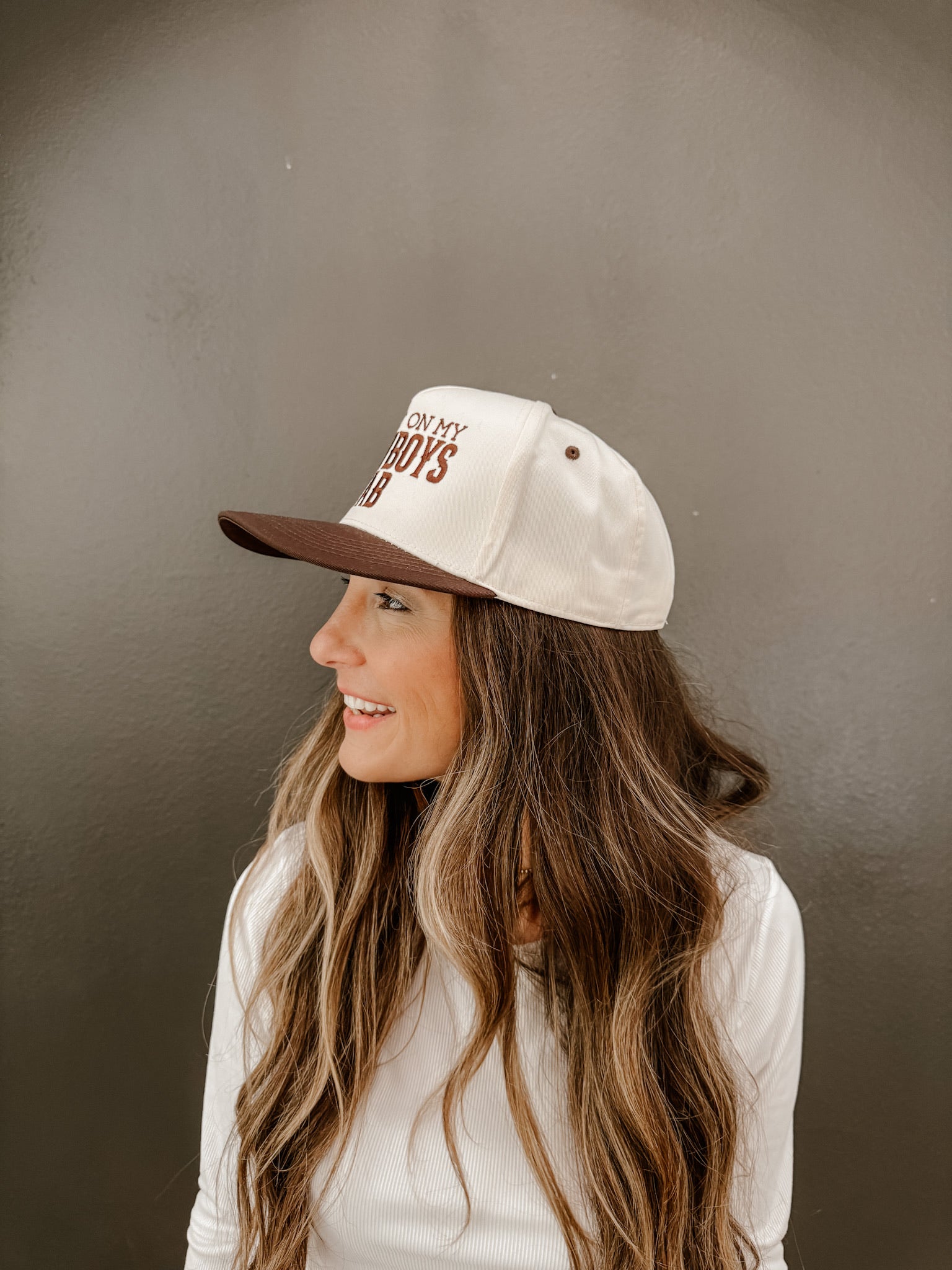 PUT IT ON MY COWBOYS TAB CANVAS CAP